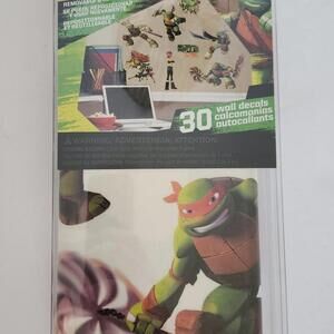 Nickelodeon Teenage Mutant Ninja Turtles TMNT 30 Peel and Stick Wall Decals NEW!